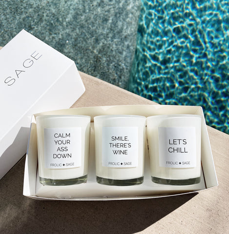 Keep Calm Candle Gift Set by Frolic and Sage